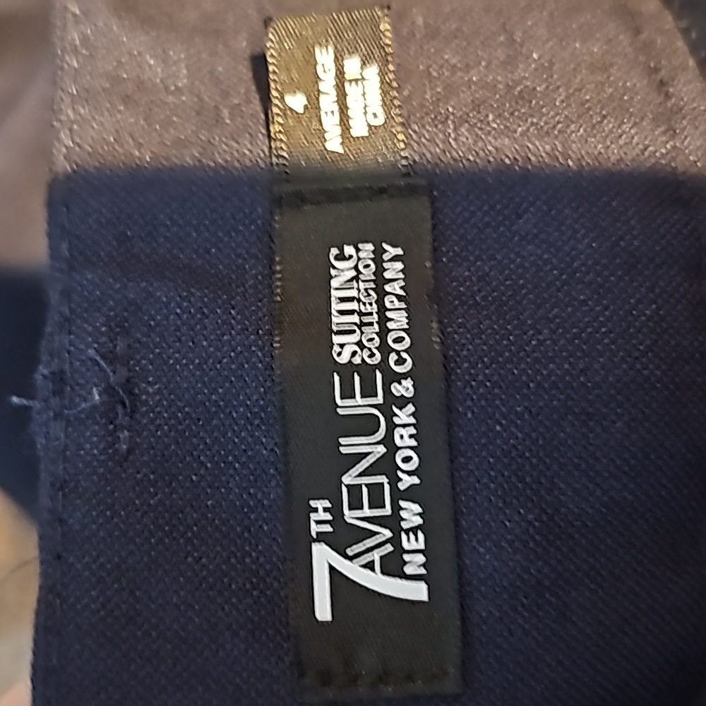 3/$25 New York & Company Size 4 Blue Dress Pants 7th Avenue Suiting - Picture 3 of 4